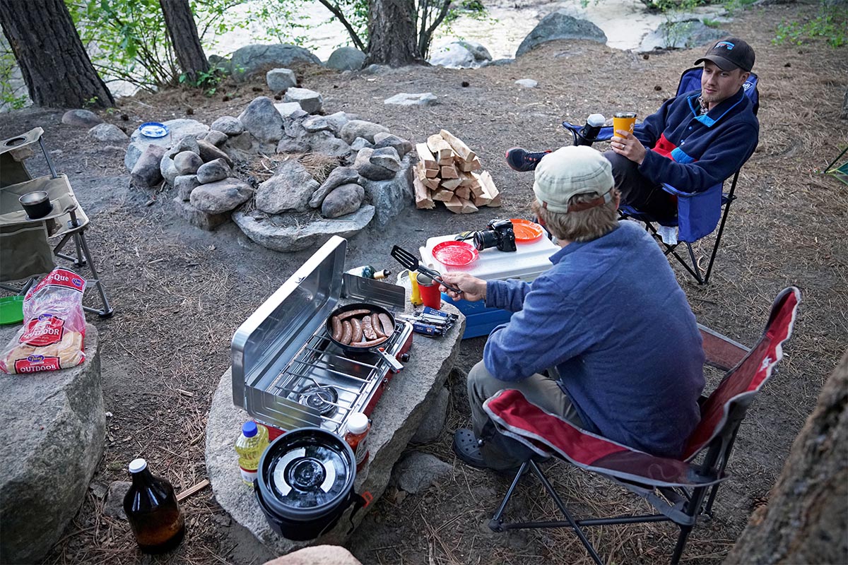 Camping Stoves (cooking scene)